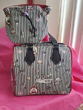 Unique Set Of  Handcrafted Gothic  Alice And The Mad HatterBags